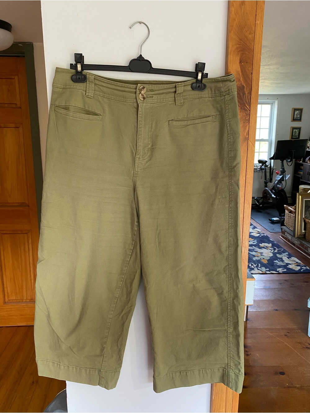 a new day Olive Green Cropped Chino Pants